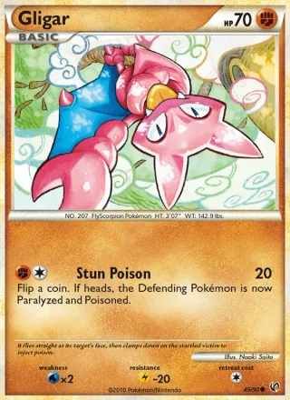 Gligar #49 · Undaunted Pokémon card