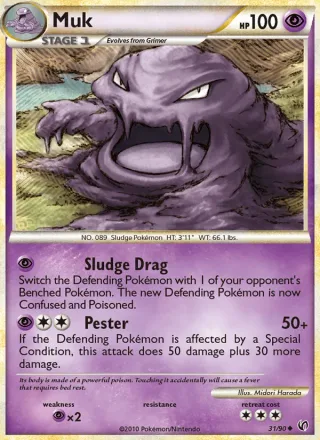 Muk #31 · Undaunted Pokémon card