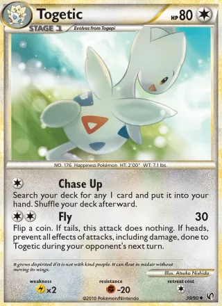 Togetic #39 · Undaunted Pokémon card