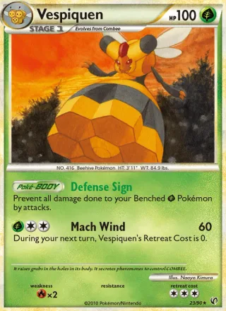 Vespiquen #23 · Undaunted Pokémon card