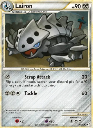 Lairon #29 · Undaunted Pokémon card