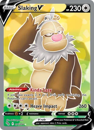 Slaking V #077 · Pokémon GO Pokémon card