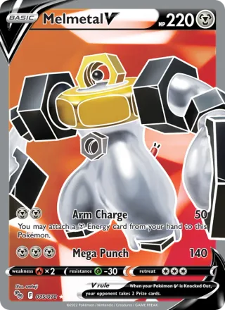 Melmetal V #075 · Pokémon GO Pokémon card