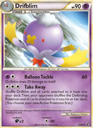 Drifblim #12 · Undaunted Pokémon card