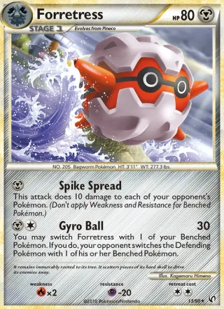 Forretress #13 · Undaunted Pokémon card