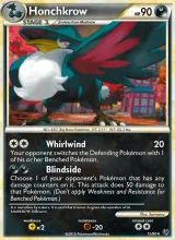 Honchkrow · Undaunted Pokémon card