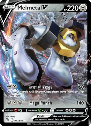 Melmetal V #047 · Pokémon GO Pokémon card