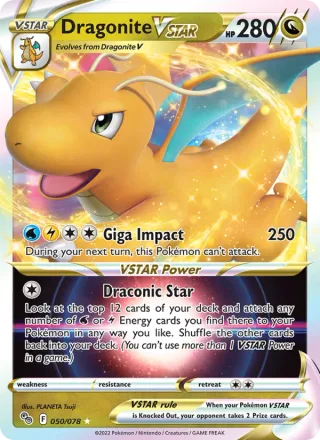 Dragonite VSTAR #050 · Pokémon GO Pokémon card