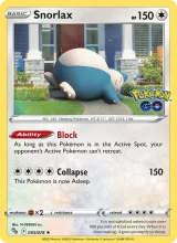 Snorlax · Pokémon GO Pokémon card