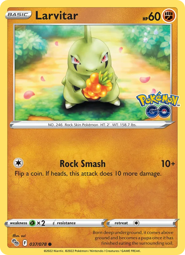 Larvitar full card art