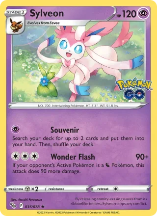 Sylveon #035 · Pokémon GO Pokémon card