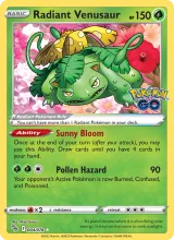 Radiant Venusaur · Pokémon GO Pokémon card