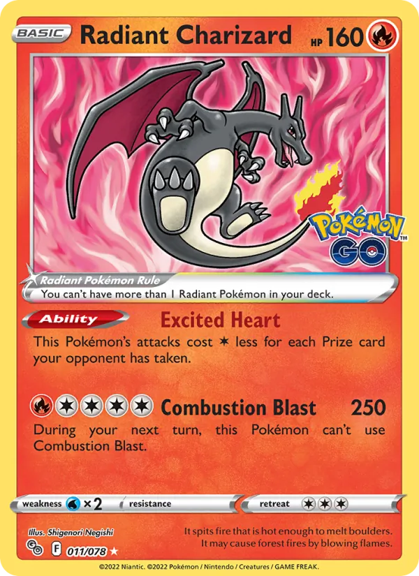 Radiant Charizard full card art