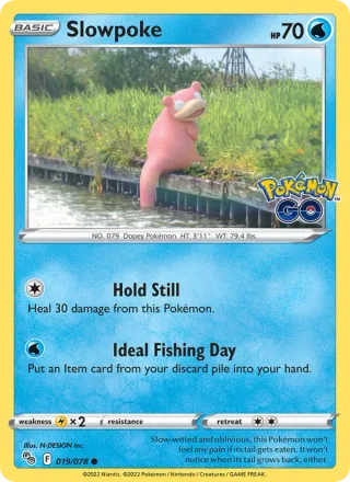 Slowpoke #019 · Pokémon GO Pokémon card