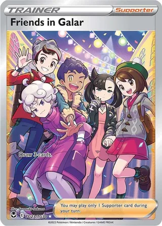 Friends in Galar #TG23 · Silver Tempest Trainer Gallery Pokémon card