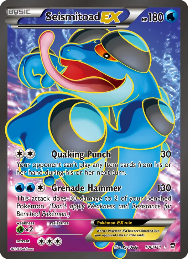 Seismitoad EX full card art