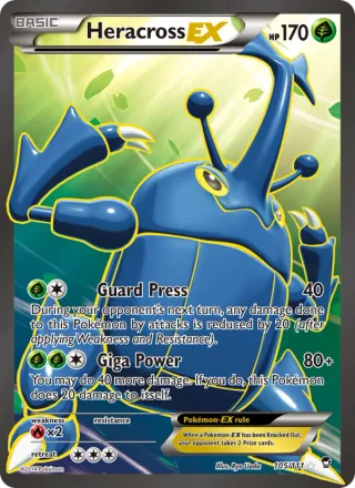 Heracross EX #105 · Furious Fists Pokémon card