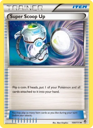 Super Scoop Up #100 · Furious Fists Pokémon card