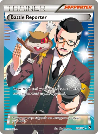 Battle Reporter #109 · Furious Fists Pokémon card