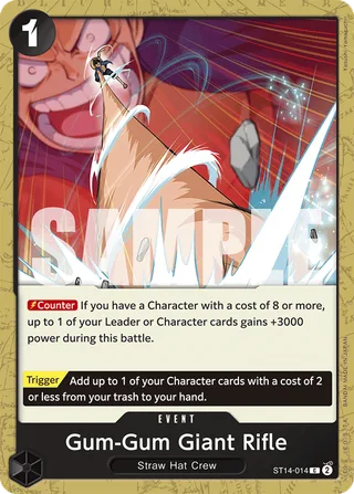 Gum-Gum Giant Rifle #ST14-014 · ST-14: Starter Deck 14 3D2Y One Piece card