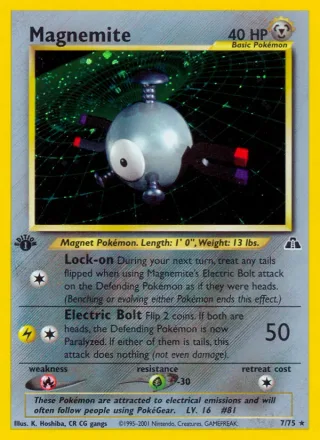 Magnemite #7 · Neo Discovery Pokémon card