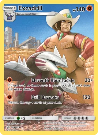 Excadrill #246 · Cosmic Eclipse Pokémon card