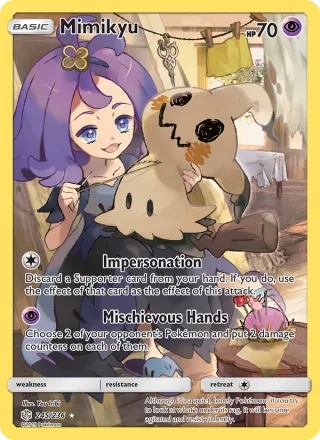 Mimikyu #245 · Cosmic Eclipse Pokémon card