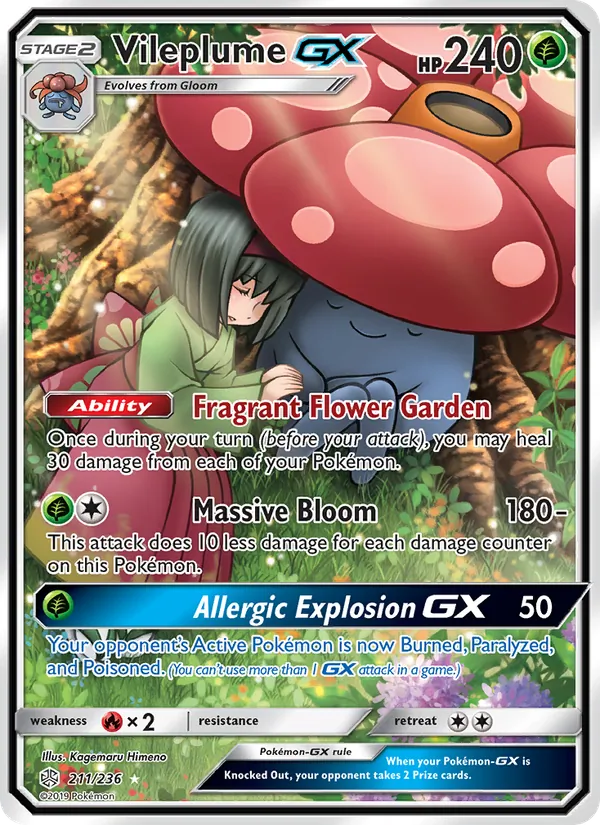Vileplume GX full card art