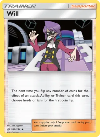 Will #208 · Cosmic Eclipse Pokémon card