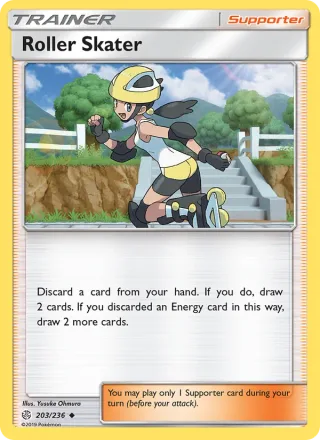 Roller Skater #203 · Cosmic Eclipse Pokémon card