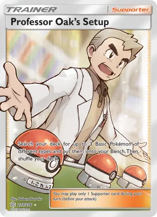 Professor Oak’s Setup #233 · Cosmic Eclipse Pokémon card