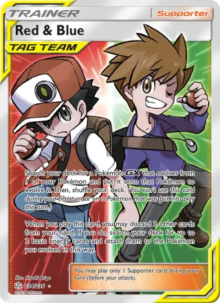 Red & Blue #234 · Cosmic Eclipse Pokémon card
