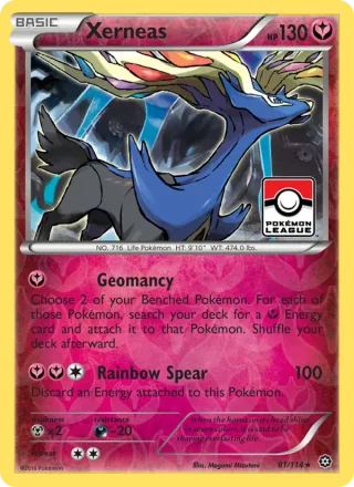 Xerneas #81 · Steam Siege Pokémon card