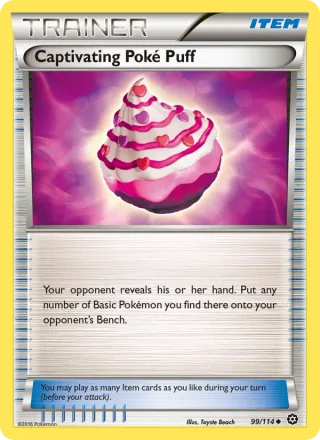 Captivating Poké Puff #99 · Steam Siege Pokémon card