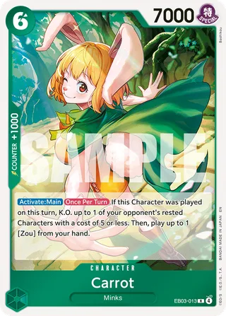 Carrot #EB03-013 · Extra Booster: One Piece Heroines Edition One Piece card