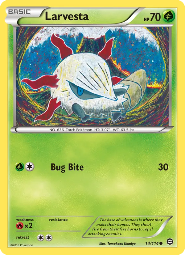 Larvesta full card art