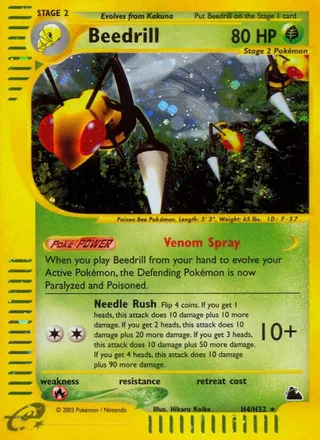 Beedrill #H04 · Skyridge Pokémon card