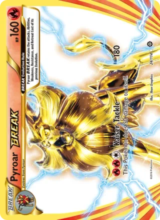 Pyroar BREAK #24 · Steam Siege Pokémon card