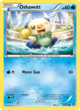 Oshawott #30 · Steam Siege Pokémon card