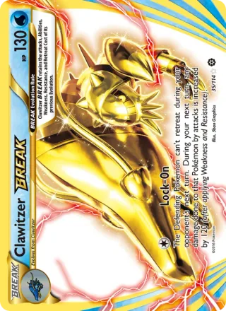 Clawitzer BREAK #35 · Steam Siege Pokémon card