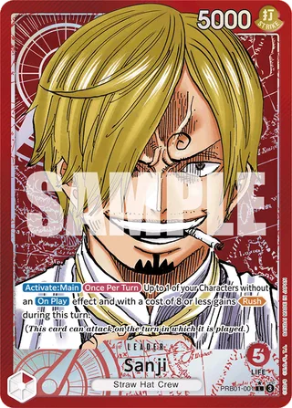 Sanji (Alternate Art) #PRB01-001-alternate-art · Premium Booster -The Best- One Piece card