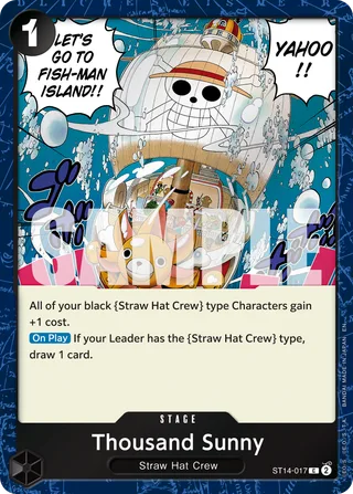 Thousand Sunny (Pirate Foil) #ST14-017-pirate-foil · Premium Booster -The Best- Vol. 2 One Piece card