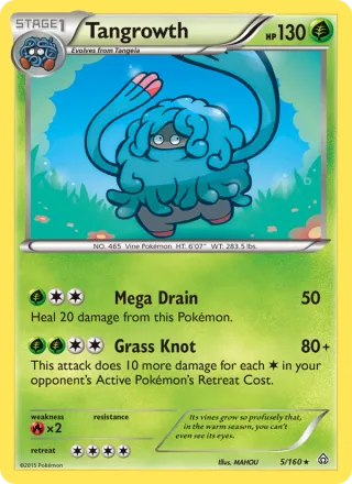 Tangrowth #5 · Primal Clash Pokémon card