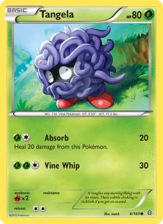 Tangela #4 · Primal Clash Pokémon card