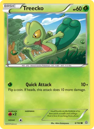 Treecko #6 · Primal Clash Pokémon card