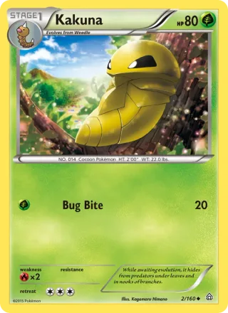 Kakuna #2 · Primal Clash Pokémon card