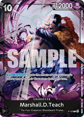 Marshall.D.Teach (Event Pack Vol. 8) #P-100-event-pack-vol-8 · One Piece Promotion Cards One Piece card