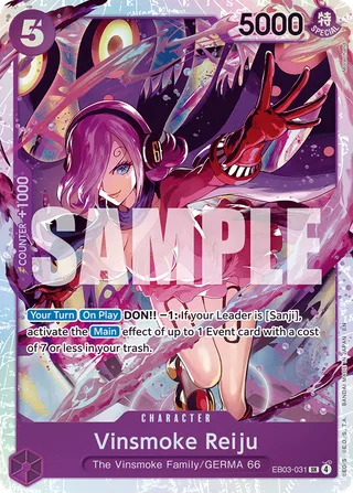 Vinsmoke Reiju #EB03-031 · Extra Booster: One Piece Heroines Edition One Piece card