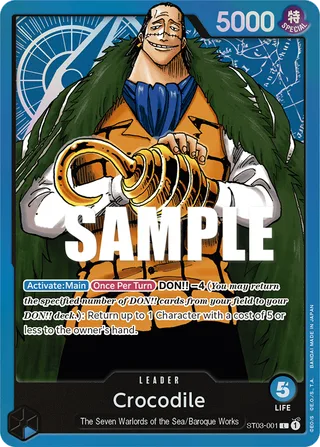 Crocodile #ST03-001 · Revision Pack Cards One Piece card