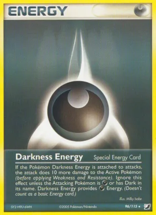 Darkness Energy #96 · Unseen Forces Pokémon card